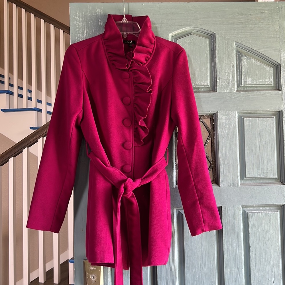 Coat, Magenta, Large, MSRP